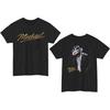 Michael Jackson T-shirt King of Pop Dubbelzijdig Grafisch T-shirt Heren Zwart Katoen