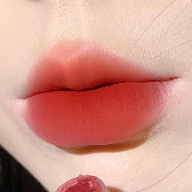 Velvet Matte Lip Glaze Waterproof Long Lasting Non Stick Cup Pigmented Lip Mud