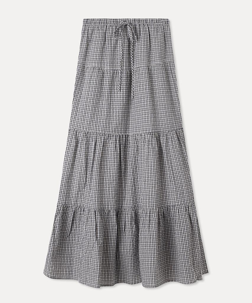 MIXXO Tiered Long Skirt Re Whg410G_Miwwhg52Qg
