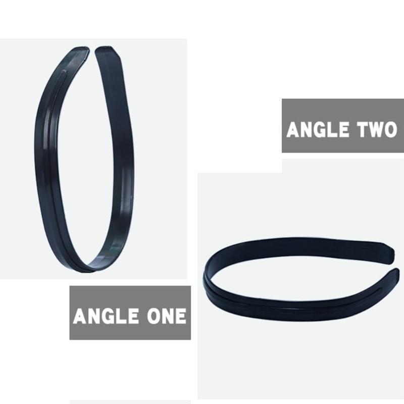 Glatte Kunststoff-Haarband-Basis für Damen DIY Basteln Leerer Breiter Kunststoffrahmen Haarband