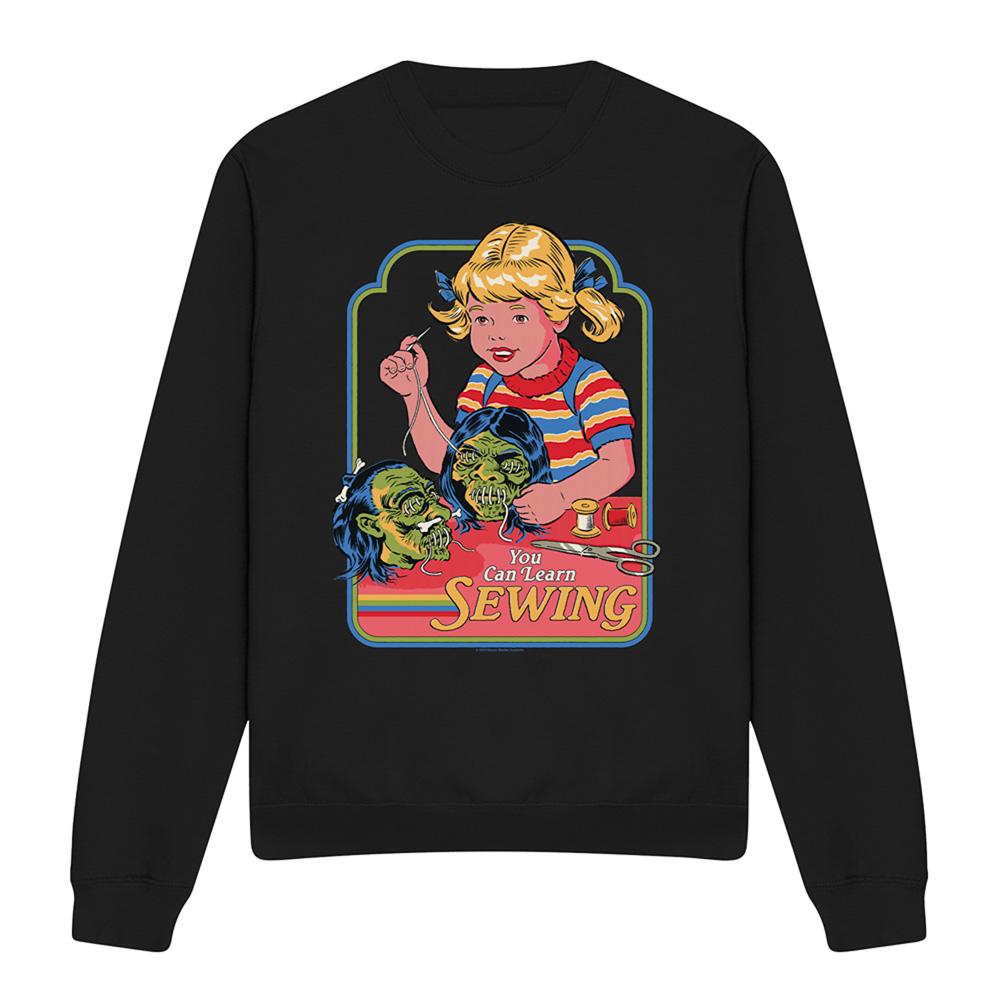 Steven Rhodes Unisex Adult You Can Learn Sewing Sweatshirt
