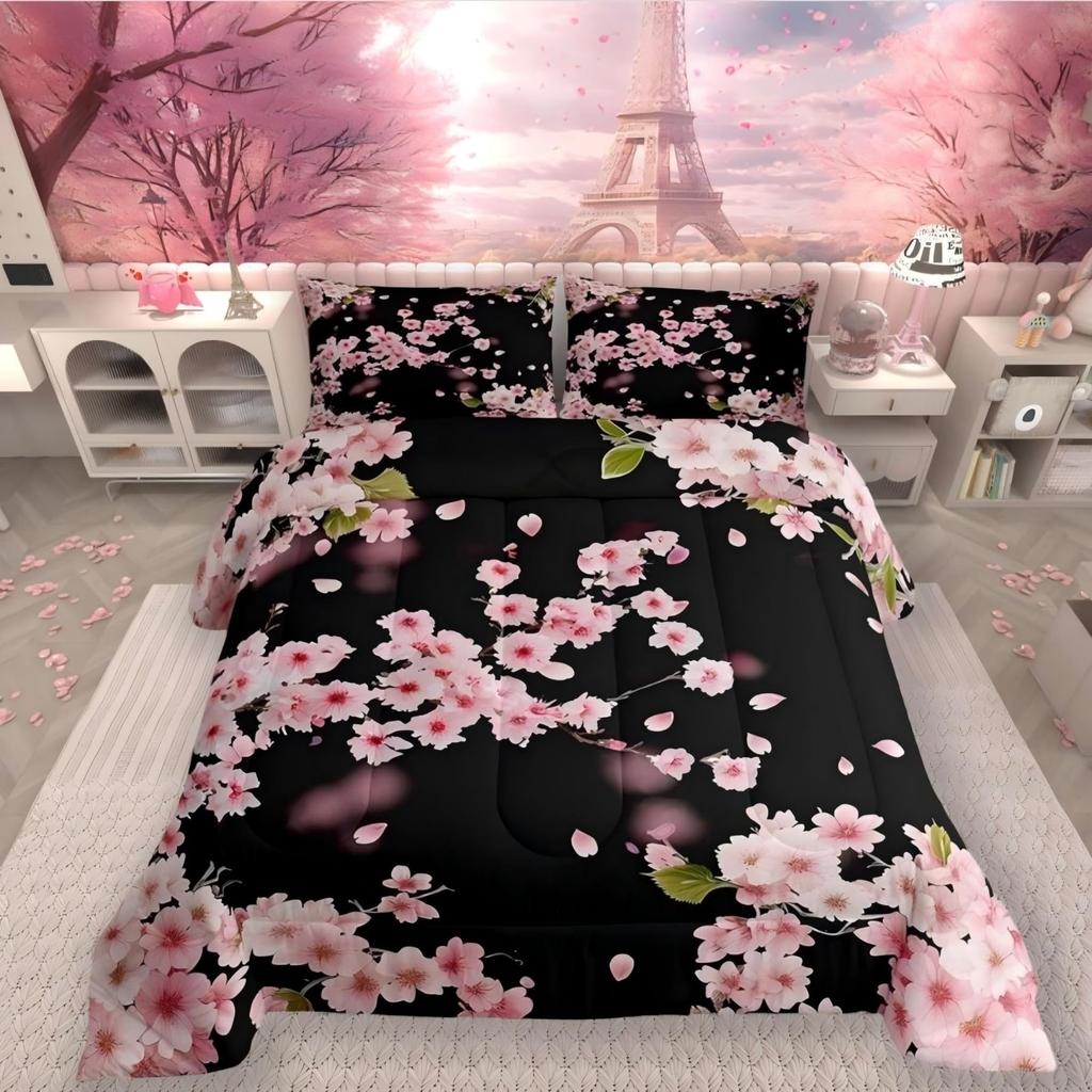 Butterfly Dream Catcher Comforter Set for Kids Teens Girls, Mandala Feather Bedding Down Comforter Twin Size, Bohemian Duvet Insert, Galaxy