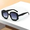 Oversized Fashion Sunglasses Men New Candy Color Rim Gradient Casual Shades Women Brand Design Beach Vacation Sun Glasses