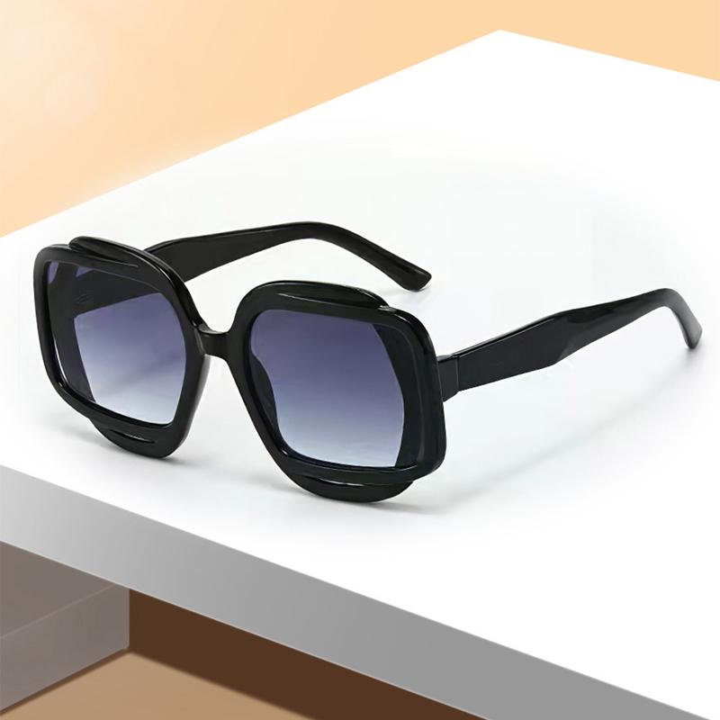 Oversized Fashion Sunglasses Men New Candy Color Rim Gradient Casual Shades Women Brand Design Beach Vacation Sun Glasses