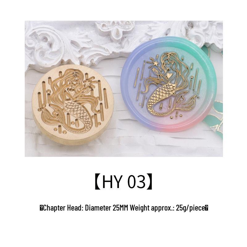 Ocean Series Wax Seal Stamp: Mermaid, Begonia, Whale