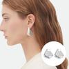 1 Pair Chunky Earrings for Women, Polished Geometric Dangle Earrings, Large Statement Jewelry Accessories