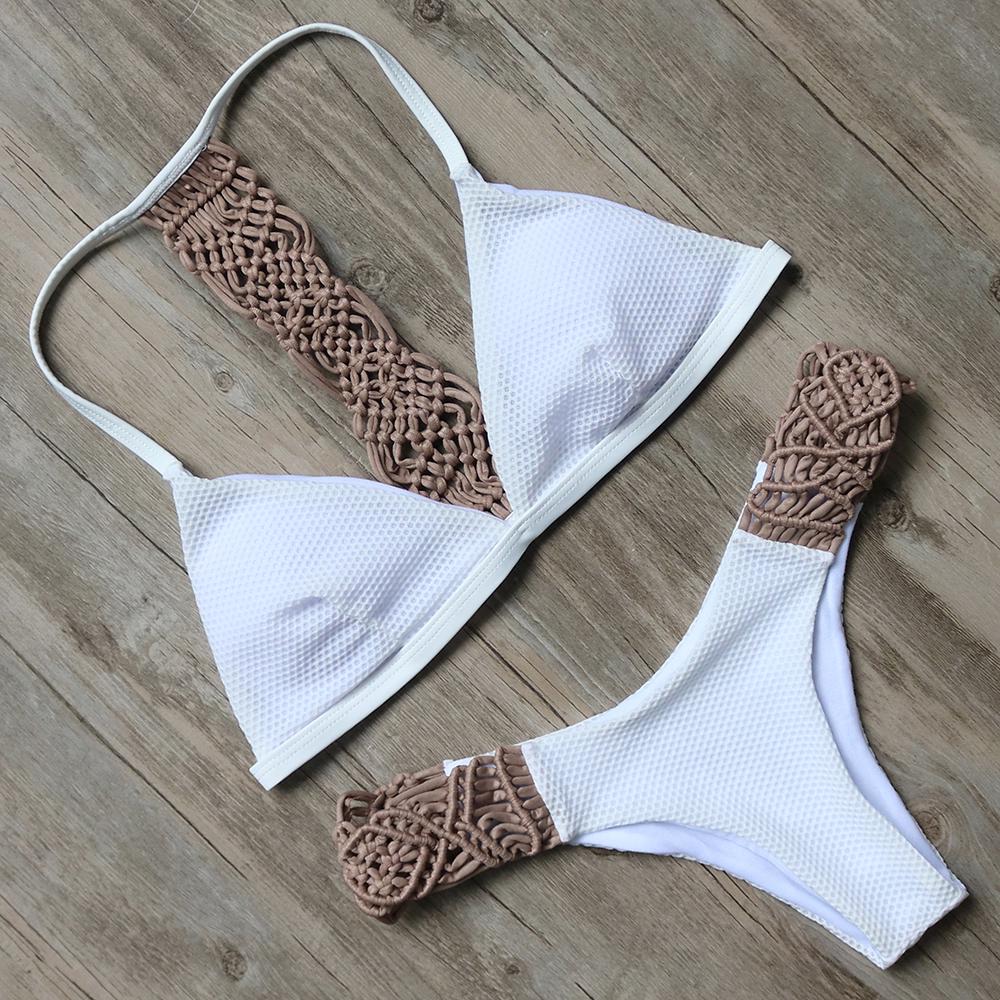 Buy RUUHEE Brazilian Bikini Set Swimwear Women Swimsuit Handmade Bathing Suit at affordable