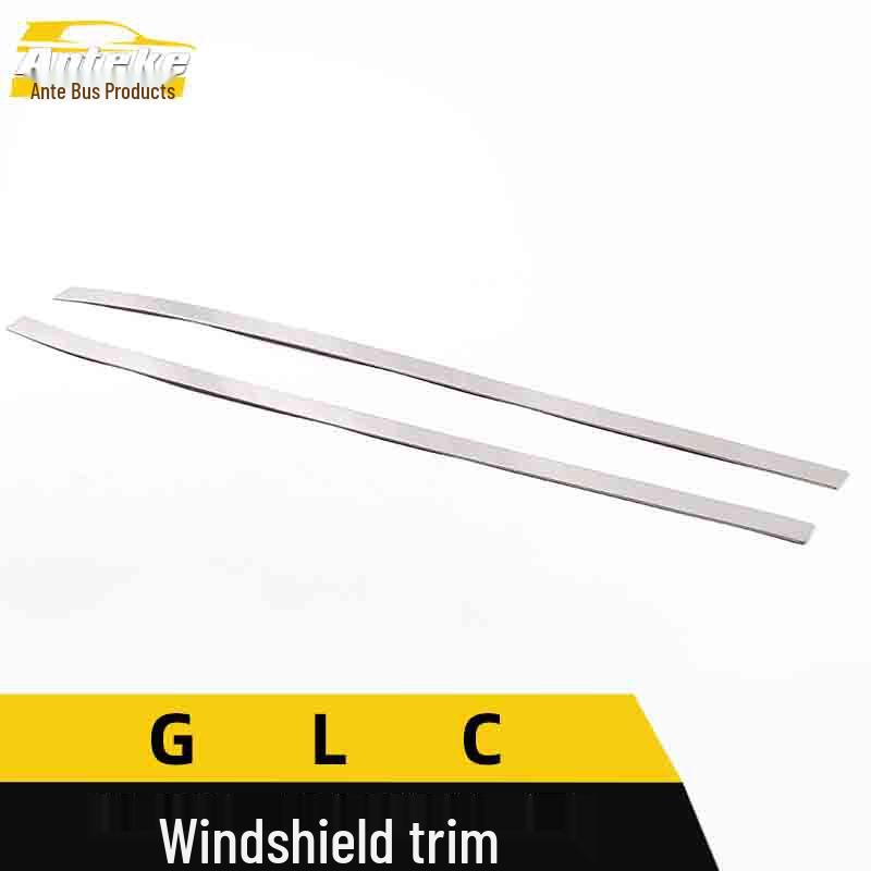 GLC Stainless Steel Windshield Trim Strip - Stylish Decoration Accessory