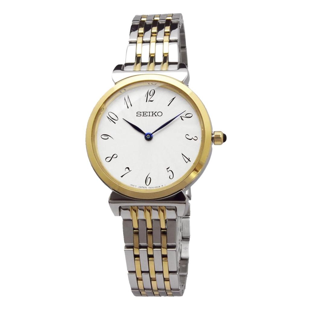 Seiko Reloj de Cuarzo para Mujer SFQ800P1 Plata x Oro Modelo Extranjero [Seiko] [Artículo]