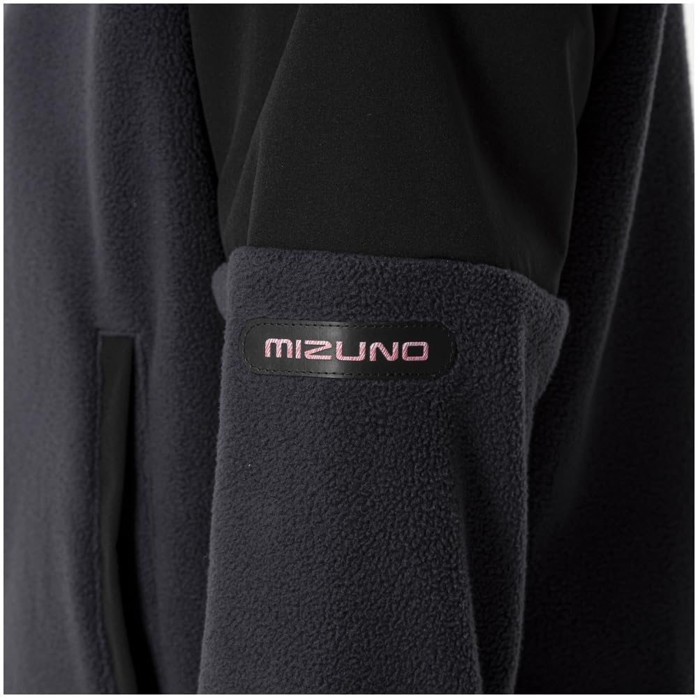Mizuno Waterproof Fleece and Training 32MCB880 Women's Hoodie, Water-Repellent Warm, Wear, Black,