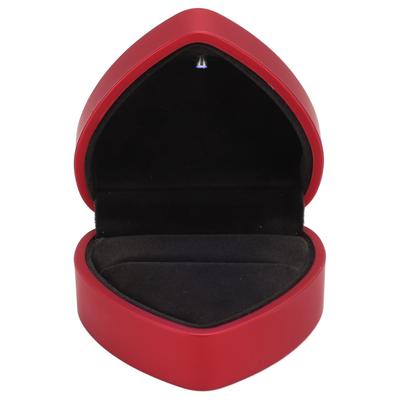 Ring Box LED Heart Shaped Ring Box Waterproof Exquisite Ring Case Romantic Decorative Jewellry