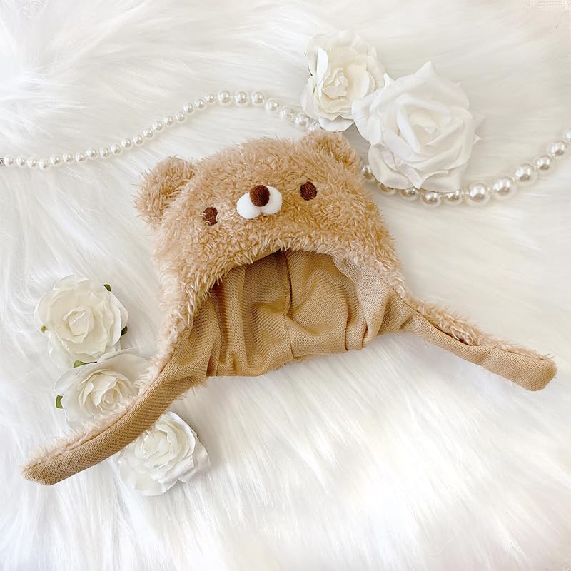 10cm Plush Kigurumi Cap, Cotton Doll Clothes, Bear, Brown, for Oshi-Nui (Pre-owned) by g.trigger