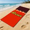 E-Reeses-ES Logo Chocolate Towel For Outdoor Camping Beach Towel Super Absorbent Quick-Drying Summer Towel
