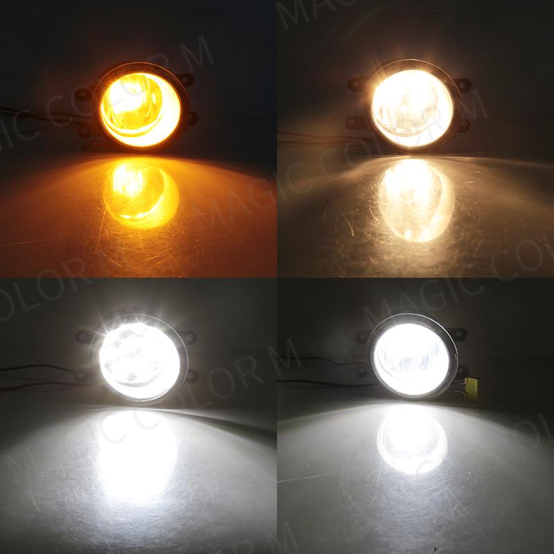 Led Fog Light For Toyota  2009 2010 2011 2012 Halogen Car Fog Kit Bumper Lamp Daytime Running Light DRL Daylight Accessories