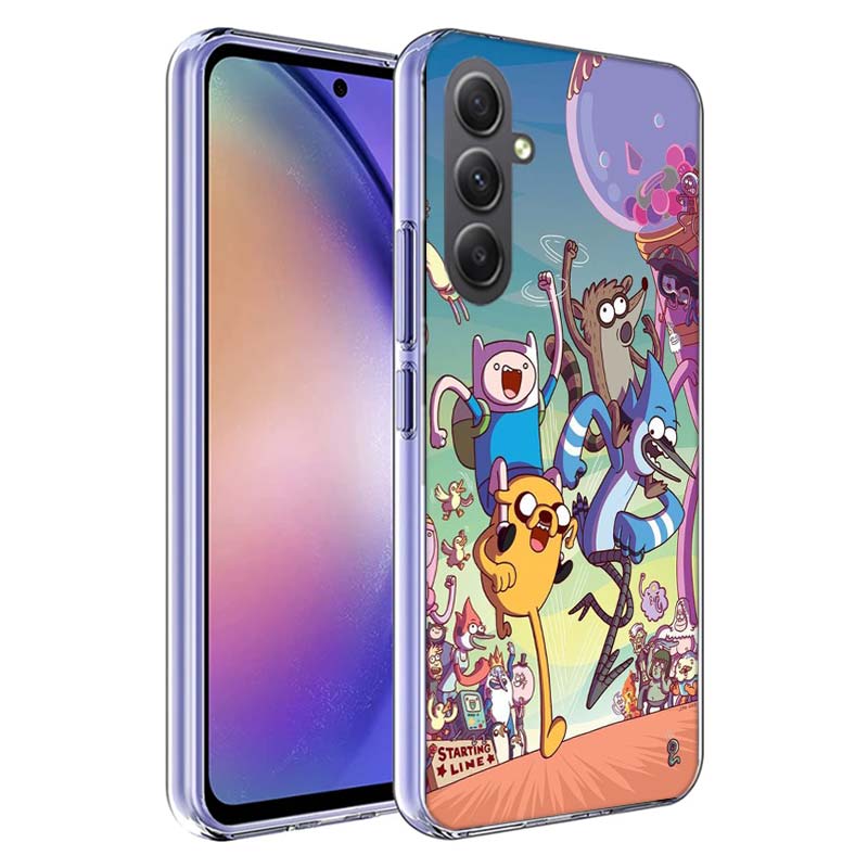 Cartoon Regulars Cute Show Phone Case for Samsung A55 A35 A25 A15 A07 A05S A16 A17 A26 A36 A37 A56 A57 Galaxy Note 20 10 A50S A7