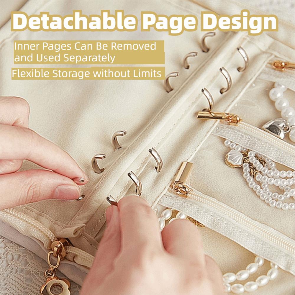 Fashion Travel Jewelry Organizer Large Capacity Necklace Storage Pouch  Jewelry Storage