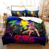 Cool Personality Dandadan Anime Bedding Set New 3D Print Duvet Cover Pillowcases Twin Full Queen King Size Soft Bed Linen