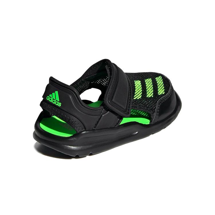 adidas Fortaswim Slip Resistant Anti Kick Cushioning Low Top Baby & Toddler Shoes Black Infant And Toddler FV8860