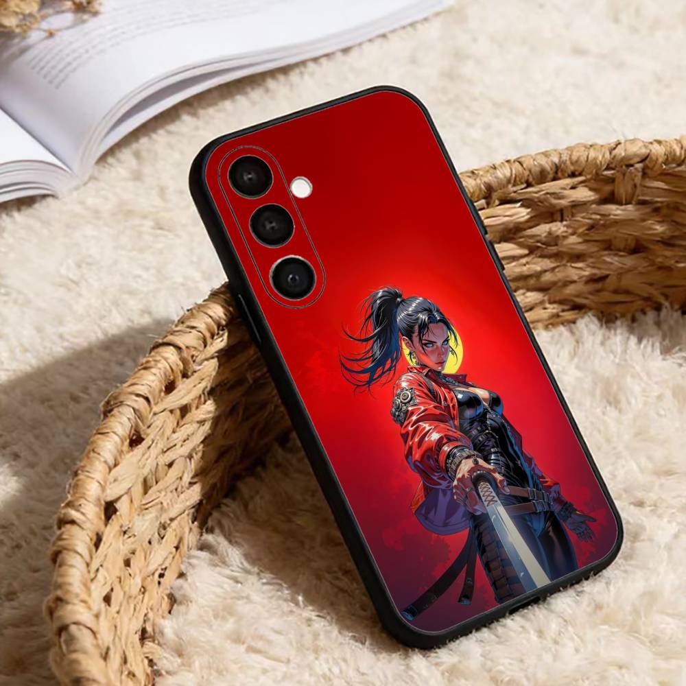 Japan Samurai X Beauty Cool Phone Case For Samsung Galaxy A91,80,73,72 ,71,53,52,32 ,31,22,21s,20,Soft Black Case