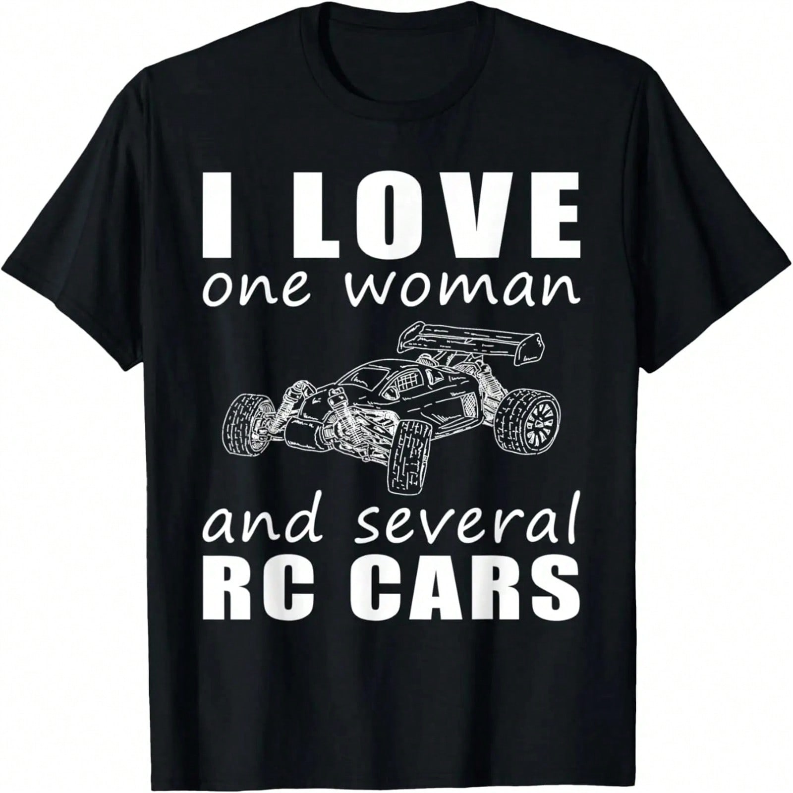 I Love One Woman And Several Rc-Cars Tee T-Shirt S разноцветный