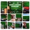 VEVOR Artificial Boxwood Panel UV 6pcs Boxwood Hedge Wall Panels, Artificial Grass Backdrop Wall 20" X 20" 4 Cm Green Grass Wall