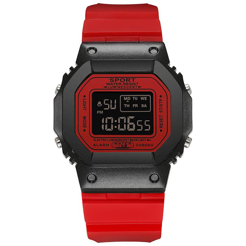 

Unicorn Digital Watch For Teens With Water Resistant Led Night Light And Alarm Function Red