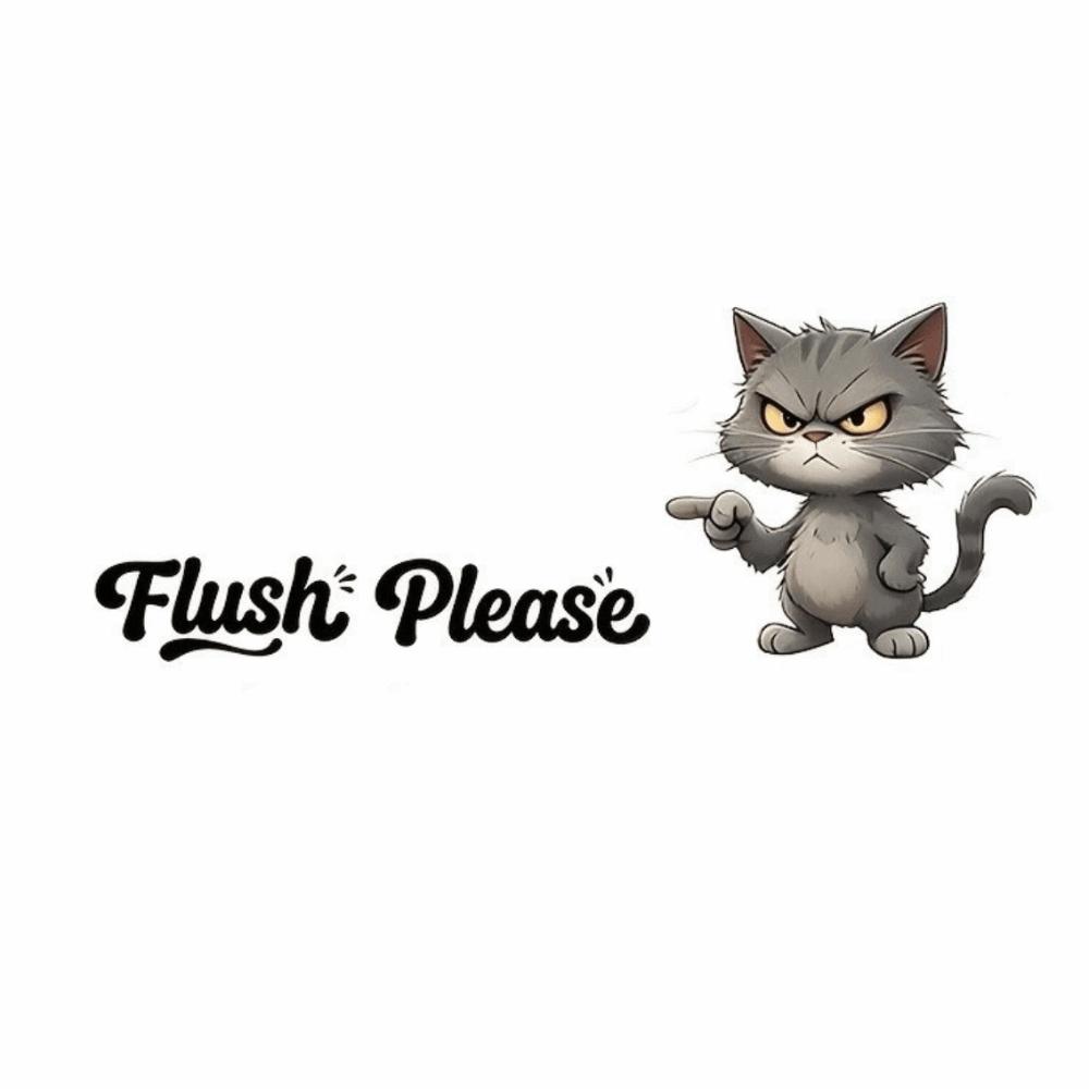 Cartoon Self-adhesive Toilet Sticker PVC Waterproof Wall Sticker Decoration Funny Cartoon Sticke Decorative Stickers