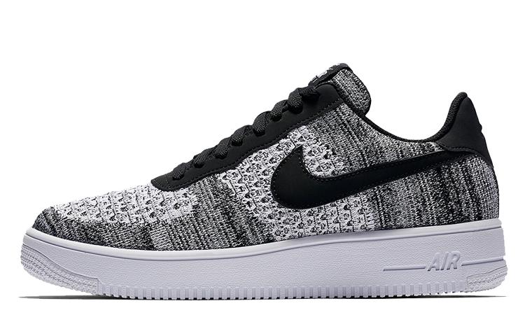 Nike Air Force 1 Flyknit 2 Black Pure Platinum AV3042-001 41