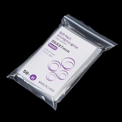 50Pcs Korea Card Sleeves Clear Acid Pocard Holographic Protector Film Album