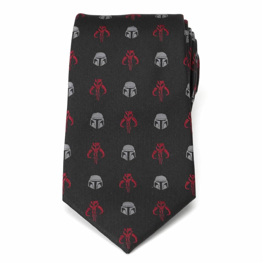 [Cufflinks] Star Wars Mando Black Red Tie sw-mnd-rdbk-tr