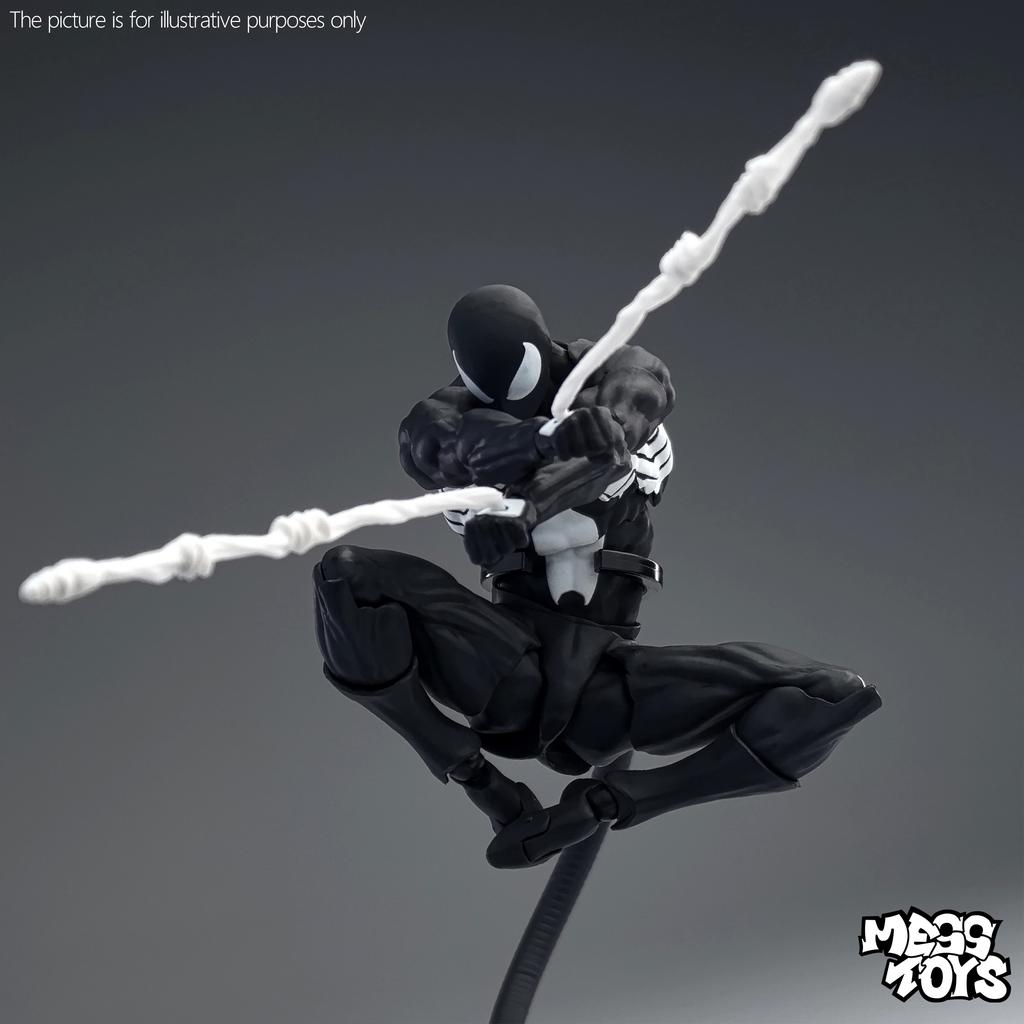 Mess Toys Spiderman Figure Black Suit Neighbor Symbiote MessToys Scarlet Neighbor Action Figure CT Toys Black Red Spider Man Toy