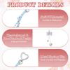 Leather Bow Keychain Inch PU Cute Bow Heart Keychain Pendant Decoration with Brand Strap for Phone Car Wallet Light Blue [uxcell] 9.8 Case, Keys,
