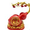 Feng Shui Gourd Statue Rack Decorative Creative Single Bottle Holder for Tabletop Bookshelf Bar
