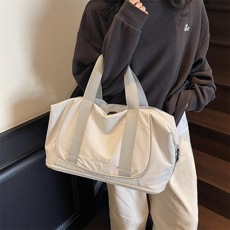 Extensible Yoga Fitness Bag Women's Travel Bag Lightweight Outdoor Canvas Storage Bag