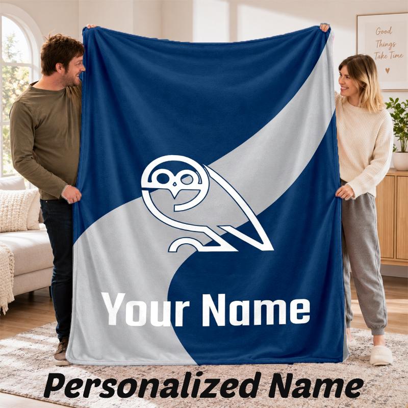 Sheffield Wednesday FC Personalized Flannel Blanket Custom Name Text Soft Throw Blanket Home Decor