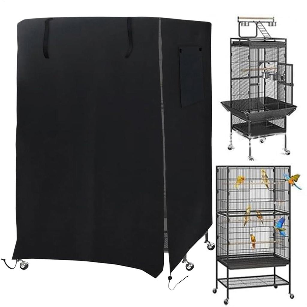 Bird Cage Cover Parrot Birdcage Covers for Night Waterproof Light Eliminator Pet Nighttime Enclosure for Small Animals Cockatiel