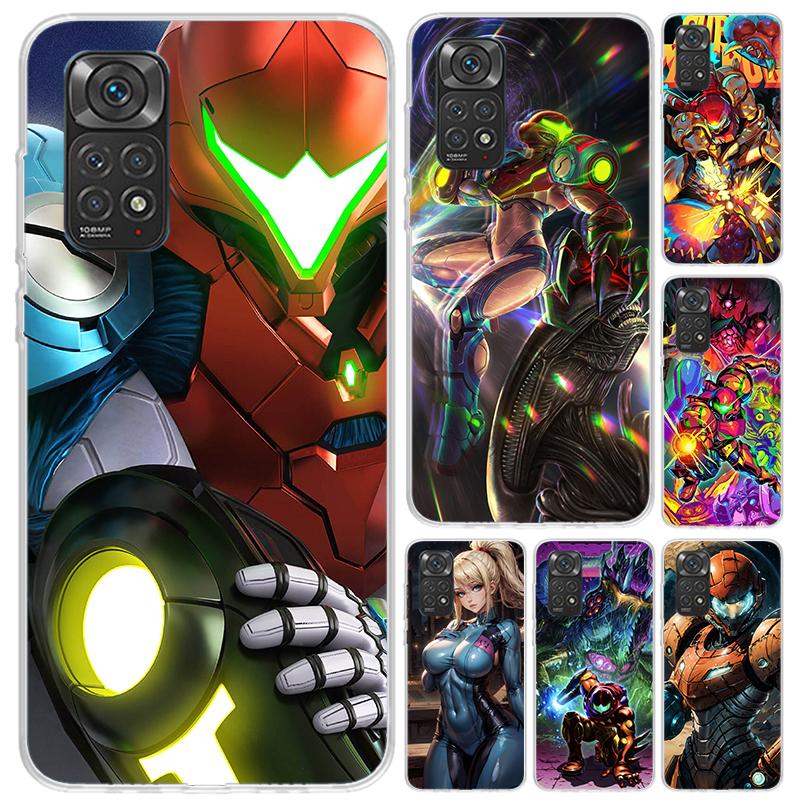 Game M-Metroids Phone Case for Xiaomi Redmi Note 15 14 14S 13 12S 12 Pro 11S 11 Plus 11T 11E 10S Soft Funda Print Shell Redmi No