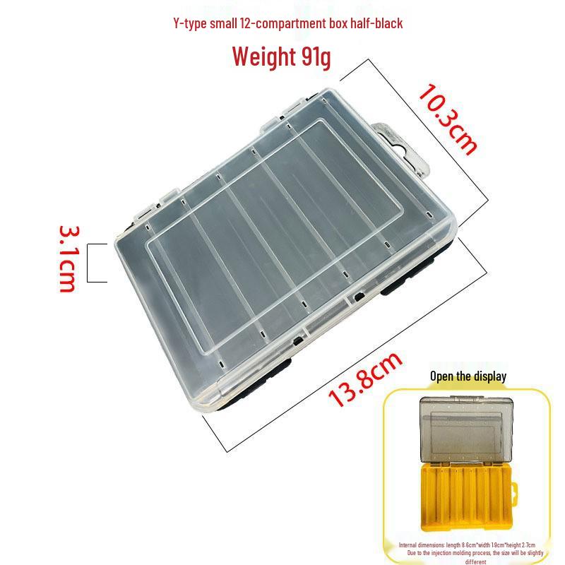 Double-Layer Fishing Lure Box - Tackle and Accessory Storage
