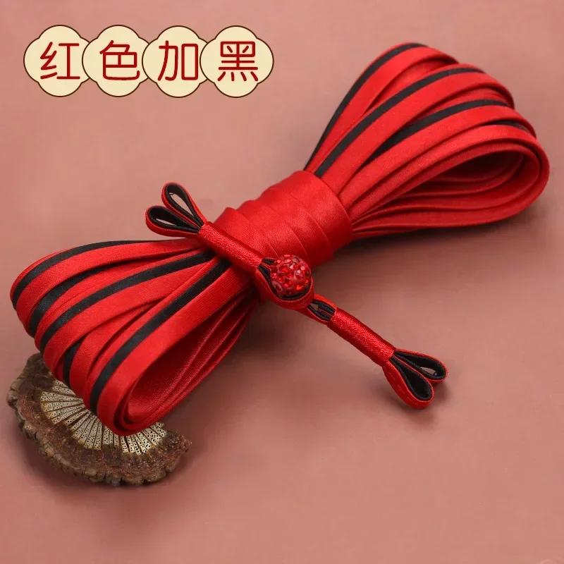 5 Paia Bottoni Nodo Cinese in Tessuto Fatti a Mano Chiusura per Cheongsam Abito Tang Bottoni a Strisce Retrò per Collo Decorativi