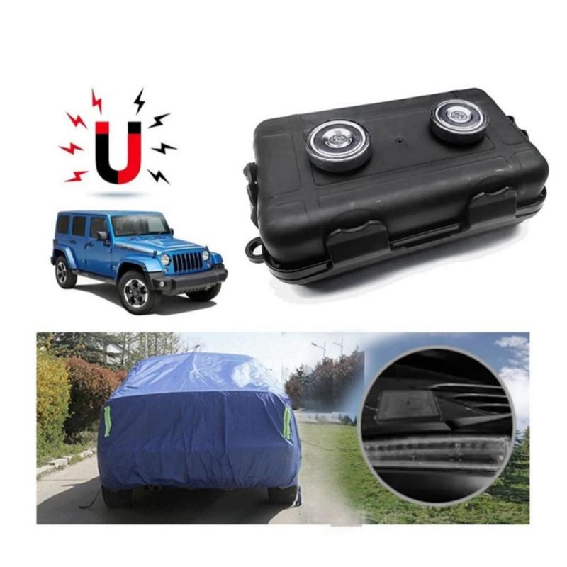 Under Car Magnetic Storage Box With Double Mounting For Door Handle Or Undercarriage And Magnets For Organization