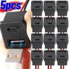 5/1pcs Double Layer Usb Female Base Type-C Socket and Female Usb Lamp Charging Socket Power Socket with Cable 2A Connector