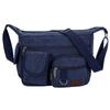 Vintage Canvas Messenger Bag for Men Multi-Pocket Crossbody Shoulder Bag for Hiking and Outdoor Use