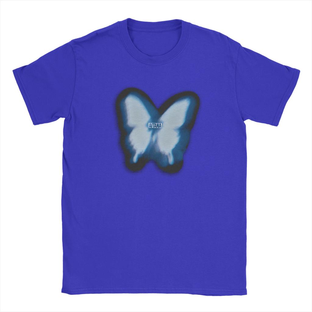 Butterfly Aitana T Shirt Beach  Vintage T Shirts Cotton Hipster Tshirt For Unisex Short Sleeve Print Clothes