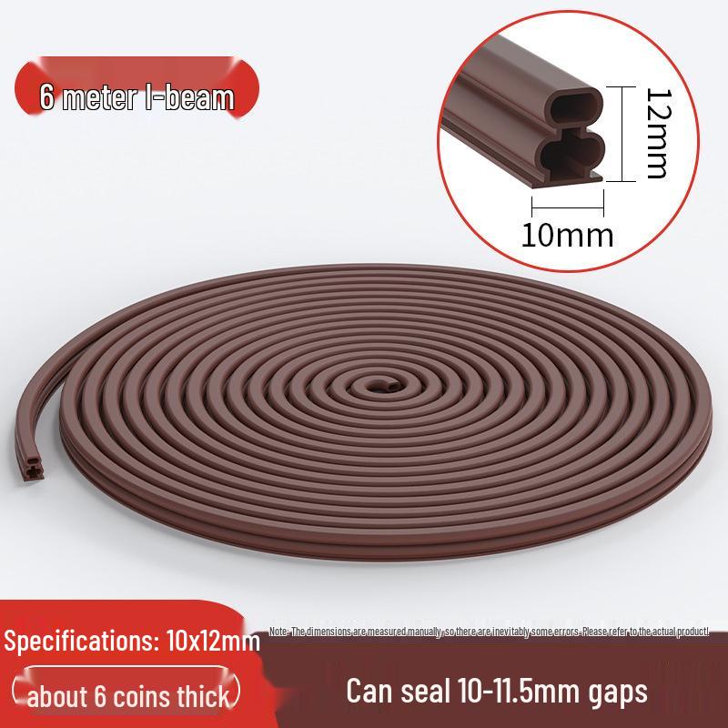 Self-Adhesive Soundproofing Door & Window Sealing Strip - Windproof, Insect-Proof, Anti-Theft Rubber Bumper