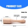 Ergonomic Beechwood Solid Round Hammer With Natural Finish For Woodworking Kitchen Cooking Carpentry Tasks DIY Projects