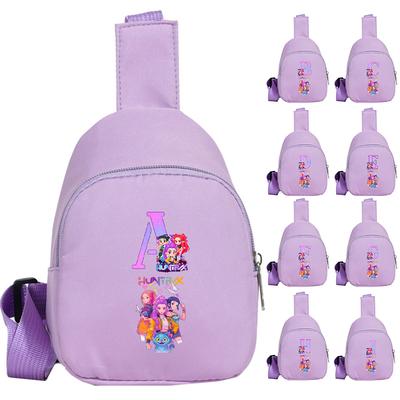 Anime Cartoon K-pop Demon Hunters Kawaii Chest Pack for Boy Girl Anime Cartoon Shoulder Bag Students Portable Crossbody Pouch Chest Bag Kid Gift