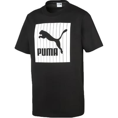 Sport Print Logo Round Neck Short Sleeve T-Shirt Men Tops Black 579871-01