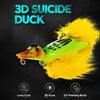 10.5CM/28G Hard Duck Fishing Lure with Feather Hook Movable Feet Bionic Artificial Bait Freshwater Saltwater Fishing Accessories