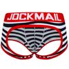 Boxer JOCKMAIL Brand Cotton Material Open Back Style Men's Underwear Clashing Colours Casual Sports Sexy Open Buttocks Underpants