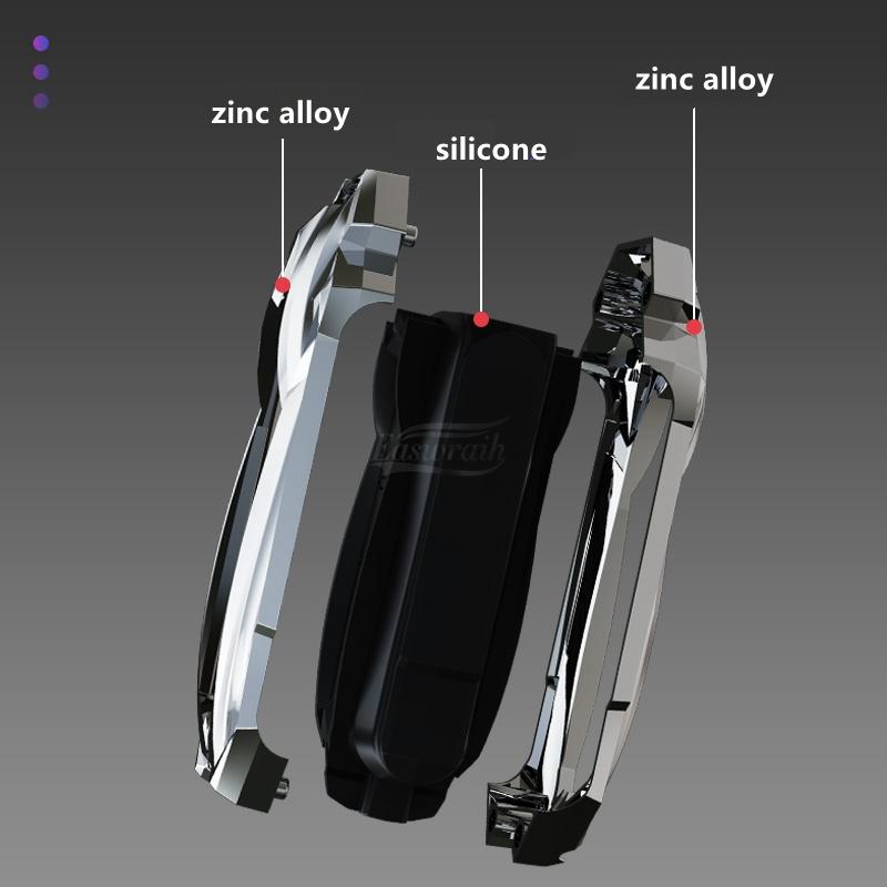 Car Zinc Alloy Key Case Holder Cover Bag For Mitsubishi Outlander Lancer 10 Pajero Sport ASX RVR L200 Eclipse Cross Accessories